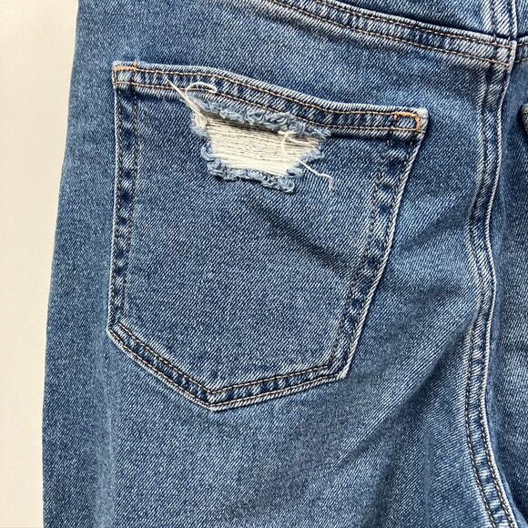 Hollister Ultra High-Rise Vintage Straight Light Wash Distressed Womens 5R 27x27 - Picture 10 of 15